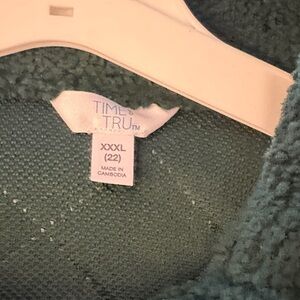 Time and Tru Teal Knit Sweater XXXL